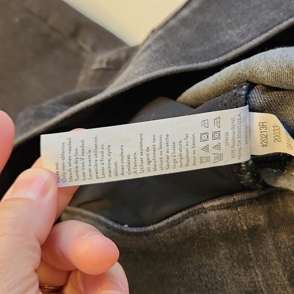 Spanx Jeans High Rise Black Distressed Skinny, sz M - Picture 8 of 8